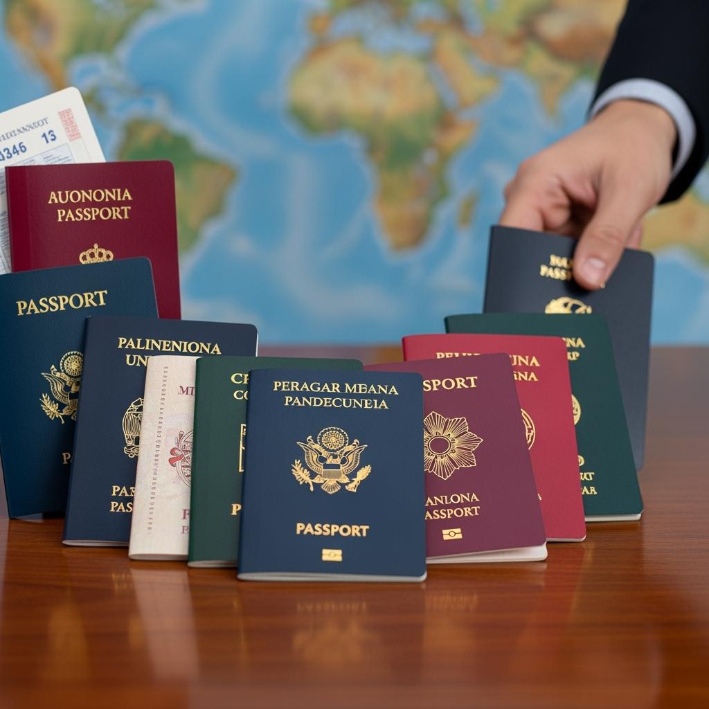 Illustration for: Building Strategic Passport Portfolios for Global Mobility