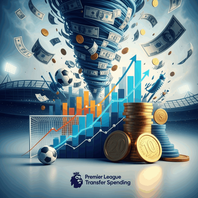 Illustration for: Record Premier League Transfer Spending Surges