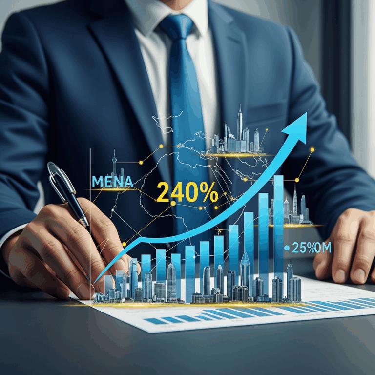 Illustration for: GFH Thrives with 240% Growth and Regional Expansion