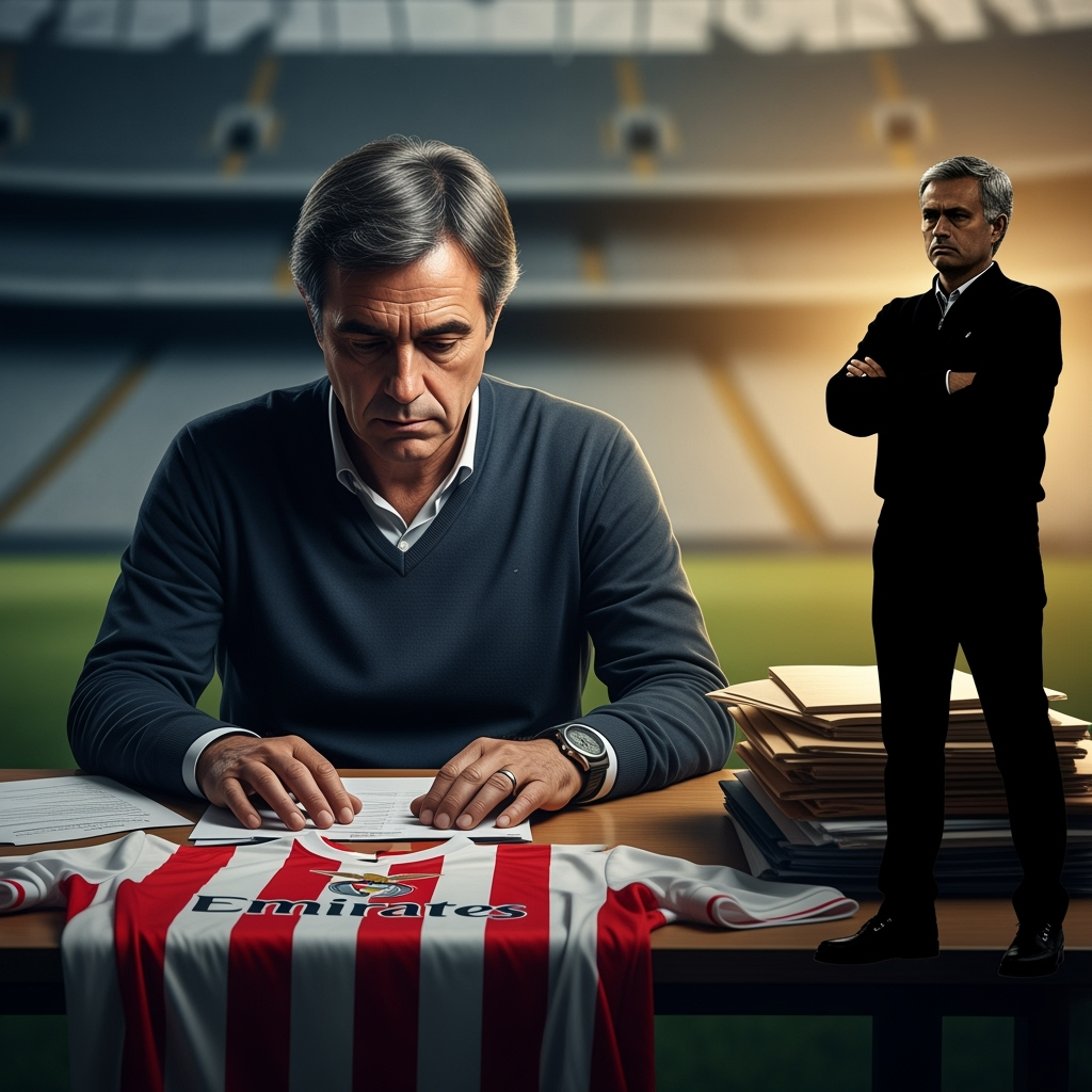 Illustration for: Benfica Sacks Lage; Mourinho Tipped as Replacement
