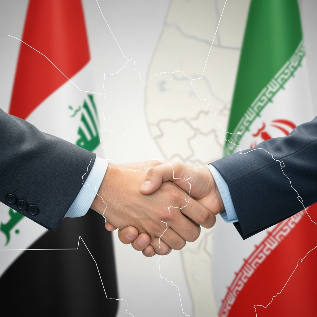 Illustration for: Iraq-Iran Security Cooperation Discussed