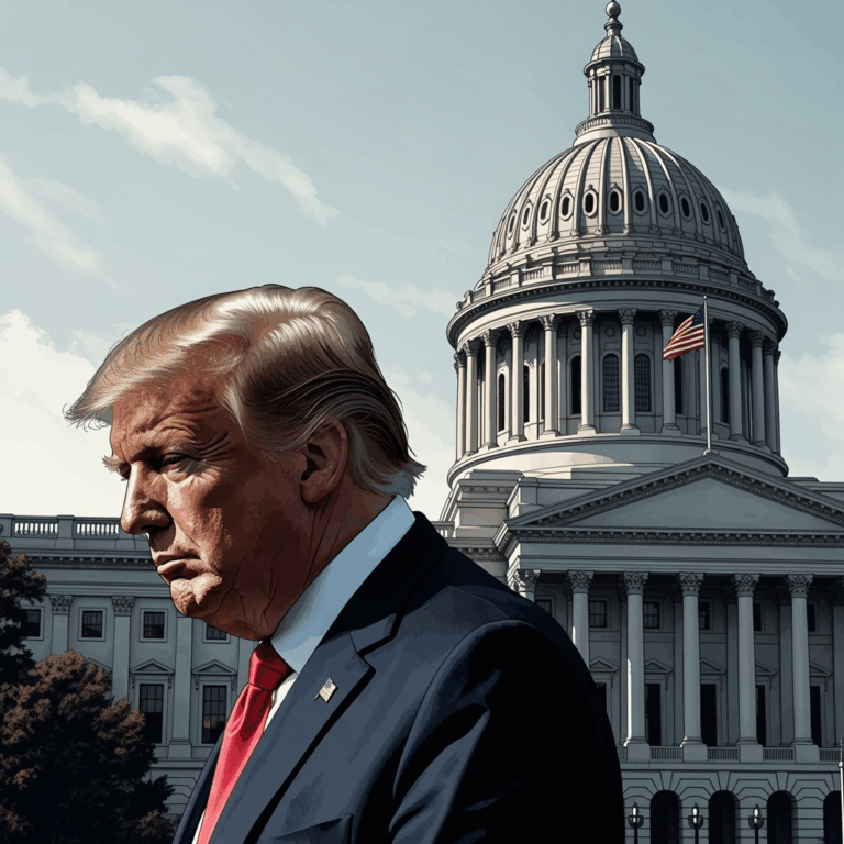 Illustration for: Trump to Federalize D.C., Cites National Emergency