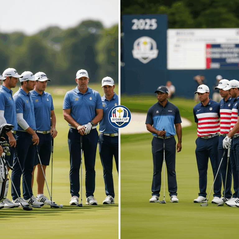 Illustration for: 2025 Ryder Cup: Team Preparations and Predictions