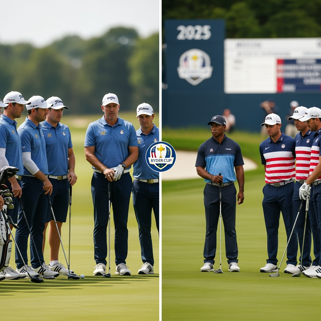 Illustration for: 2025 Ryder Cup: Team Preparations and Predictions