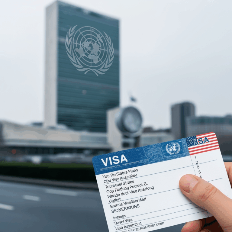 Illustration for: US Plans Visa Restrictions for UN Assembly