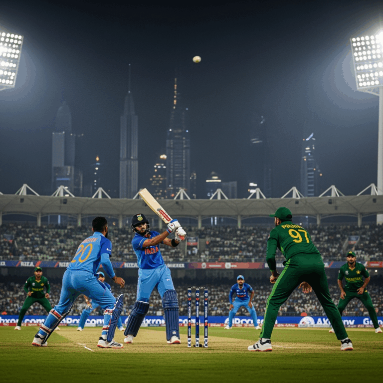 Illustration for: India vs Pakistan: Asia Cup Final Showdown in Dubai
