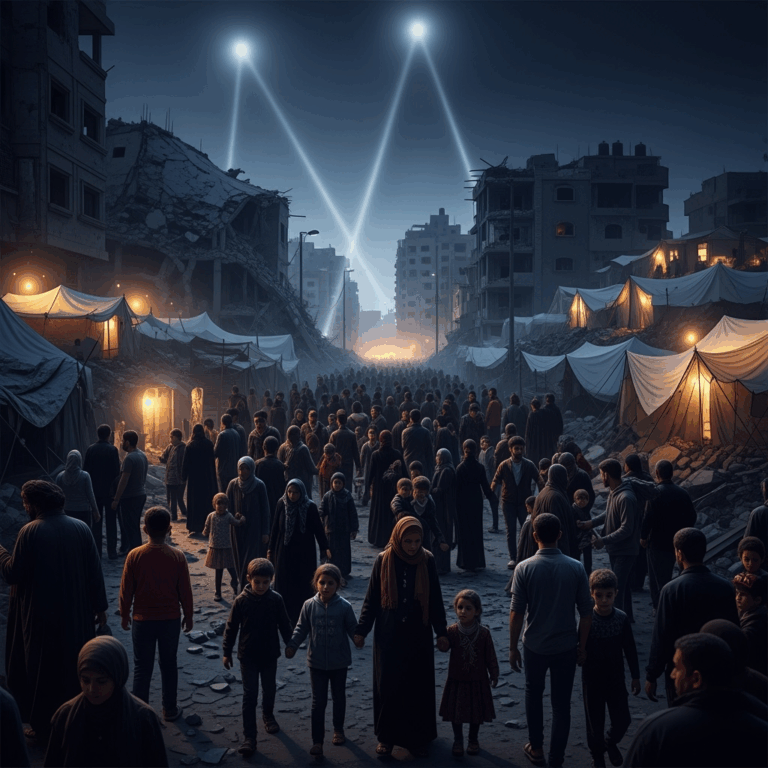 Illustration for: 95 Killed in Gaza Amid Ongoing Conflict