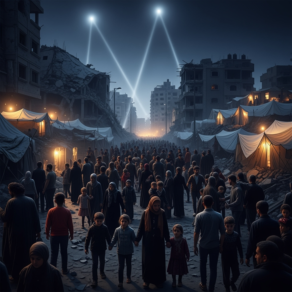 Illustration for: 95 Killed in Gaza Amid Ongoing Conflict