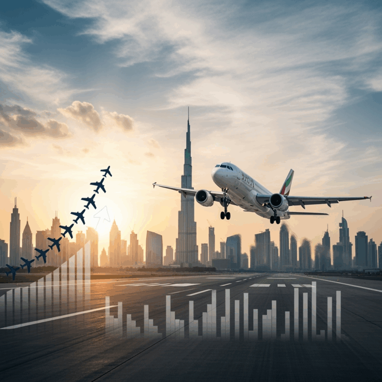 Illustration for: UAE Aviation Soars with Over 1 Billion Passengers