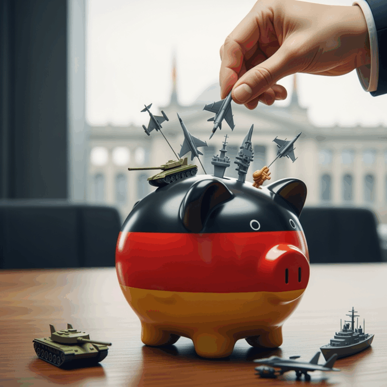 Illustration for: Germany Eases Borrowing Limits for Defense