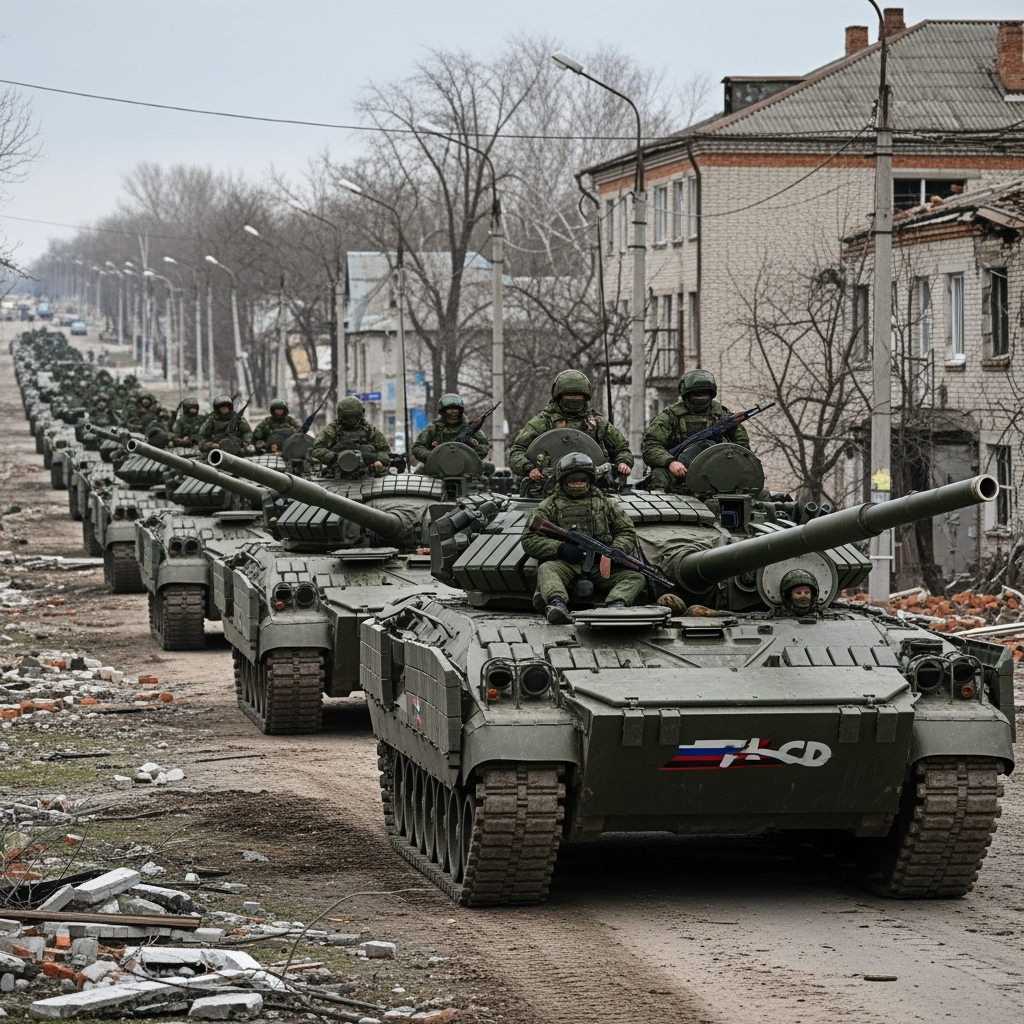 Illustration for: Russian Forces Expand Control in Primorskoye