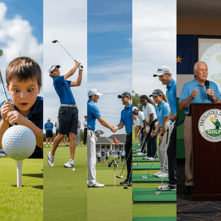 Illustration for: Golf Journey: From Curiosity to Community Leader