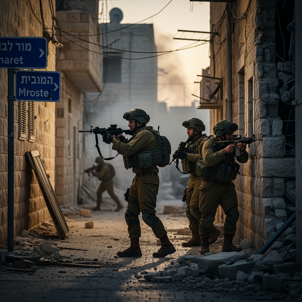Illustration for: Explosion Targets Israeli Military Patrol