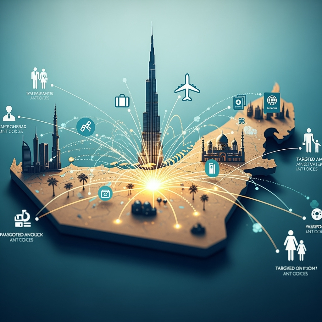 Illustration for: Targeted Ads Transform UAE Travel Choices
