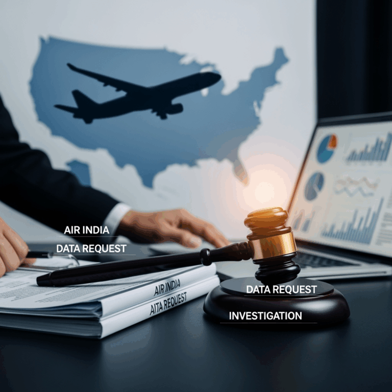 Illustration for: US Attorney Seeks Data on Air India Crash Cause