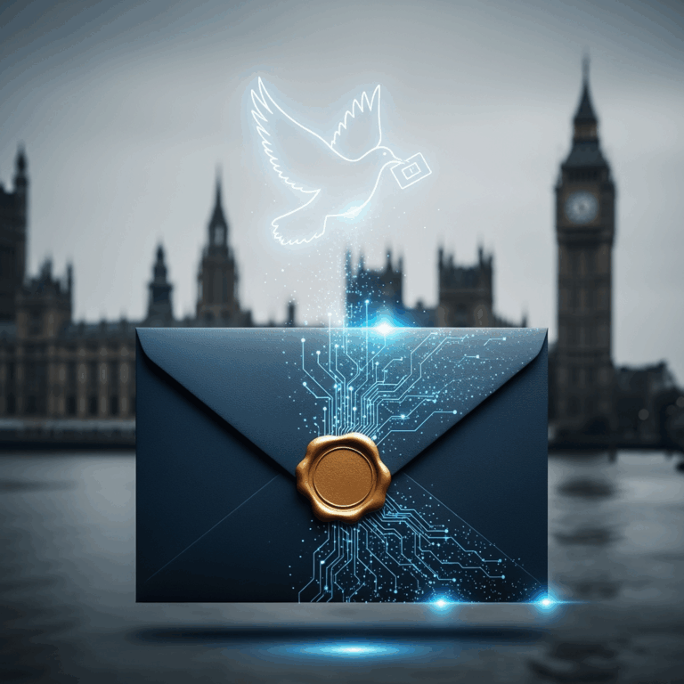 Illustration for: UK Launches 'Silent Mail' for Secure Intelligence