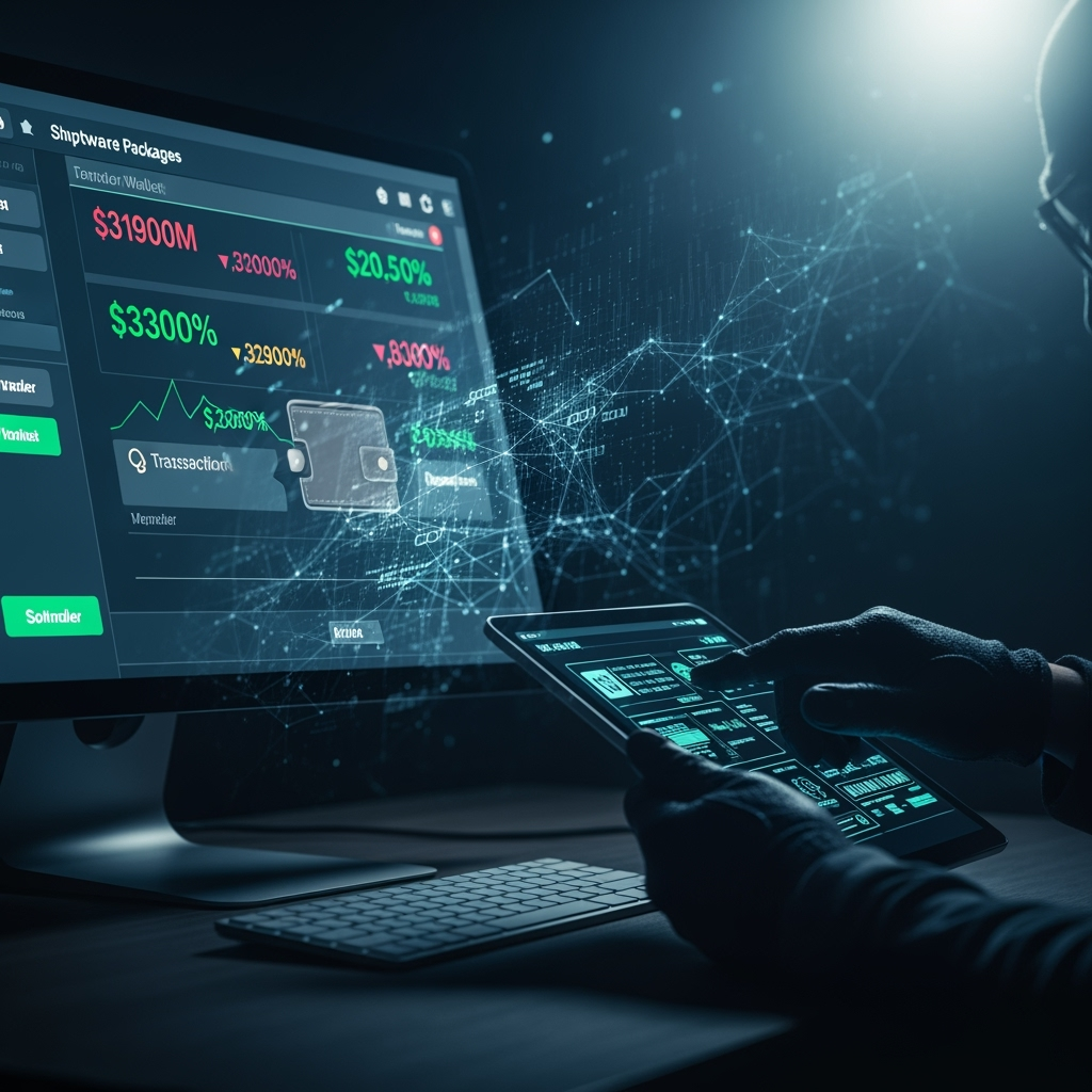 Illustration for: Cryptocurrency Theft via Compromised Software Packages