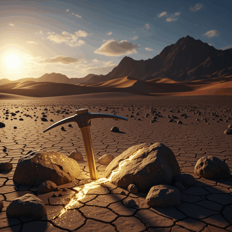 Illustration for: Gold Deposits Discovered in Southern Morocco