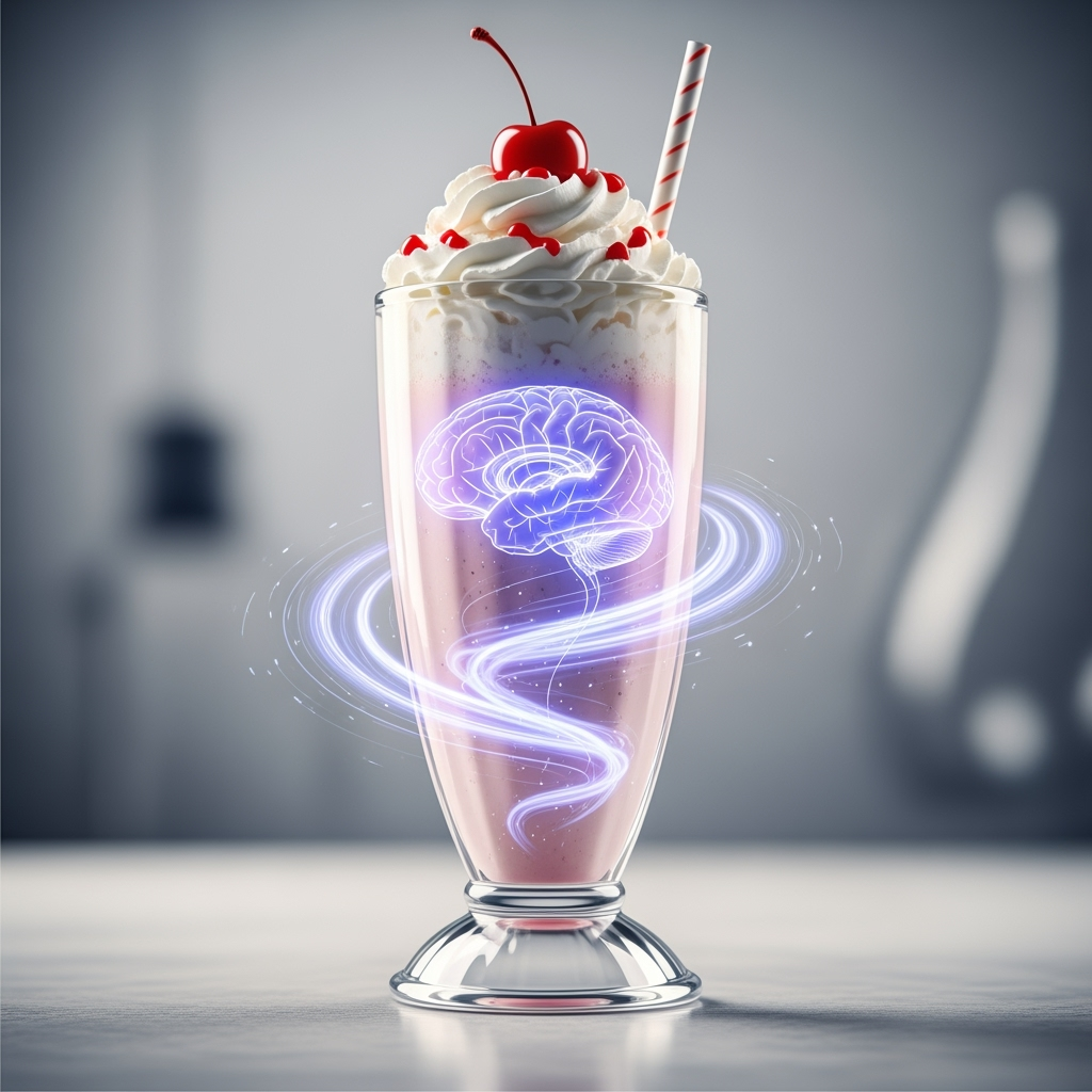 Illustration for: Study Links Milkshake to Brain Health Risks