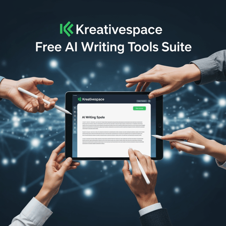 Illustration for: Kreativespace Launches Free AI Writing Tools Suite