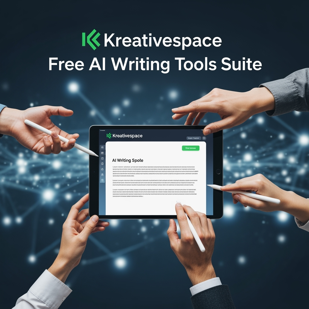 Illustration for: Kreativespace Launches Free AI Writing Tools Suite