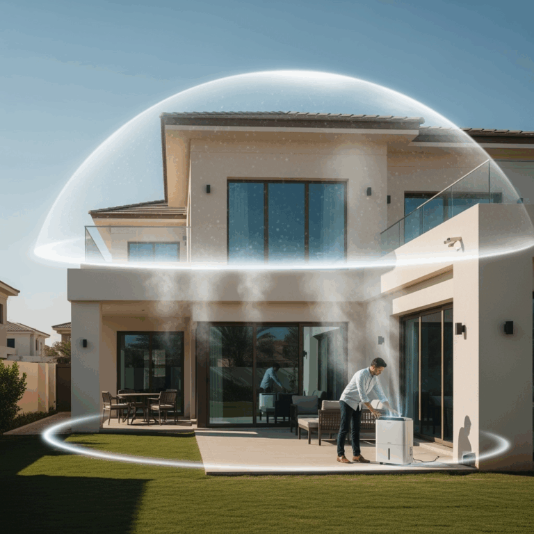 Illustration for: Combating Humidity: Home Protection in UAE