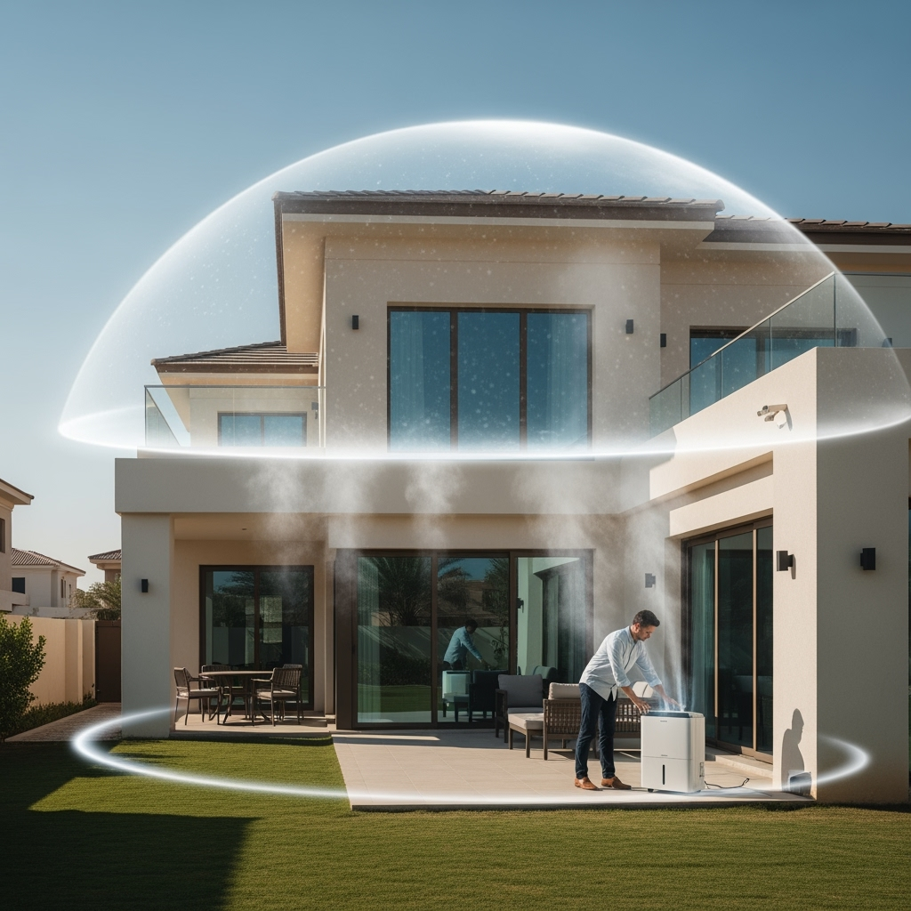 Illustration for: Combating Humidity: Home Protection in UAE