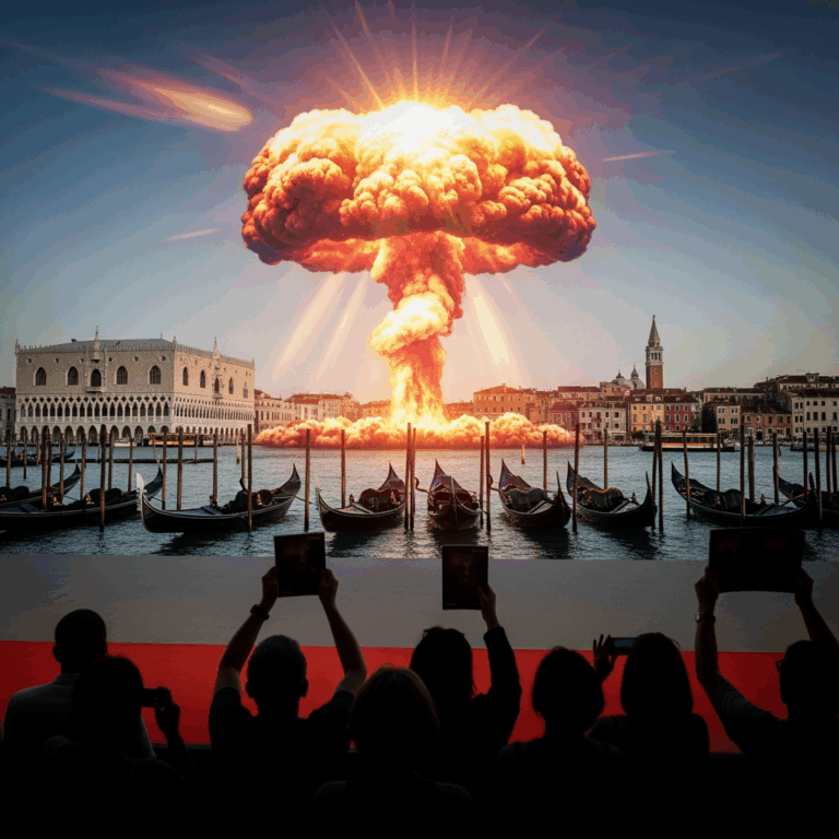 Illustration for: Kathryn Bigelow's Nuclear Thriller Ignites Venice