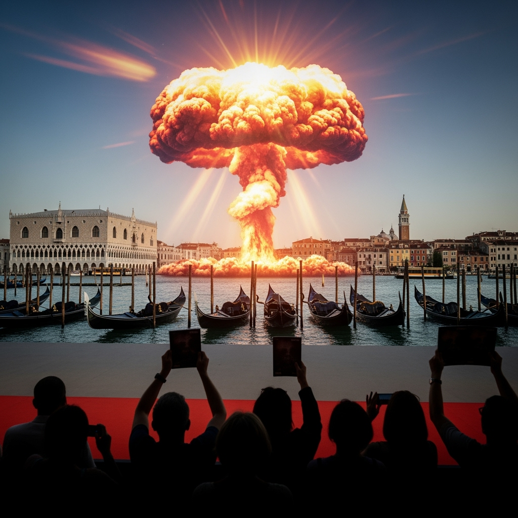Illustration for: Kathryn Bigelow's Nuclear Thriller Ignites Venice