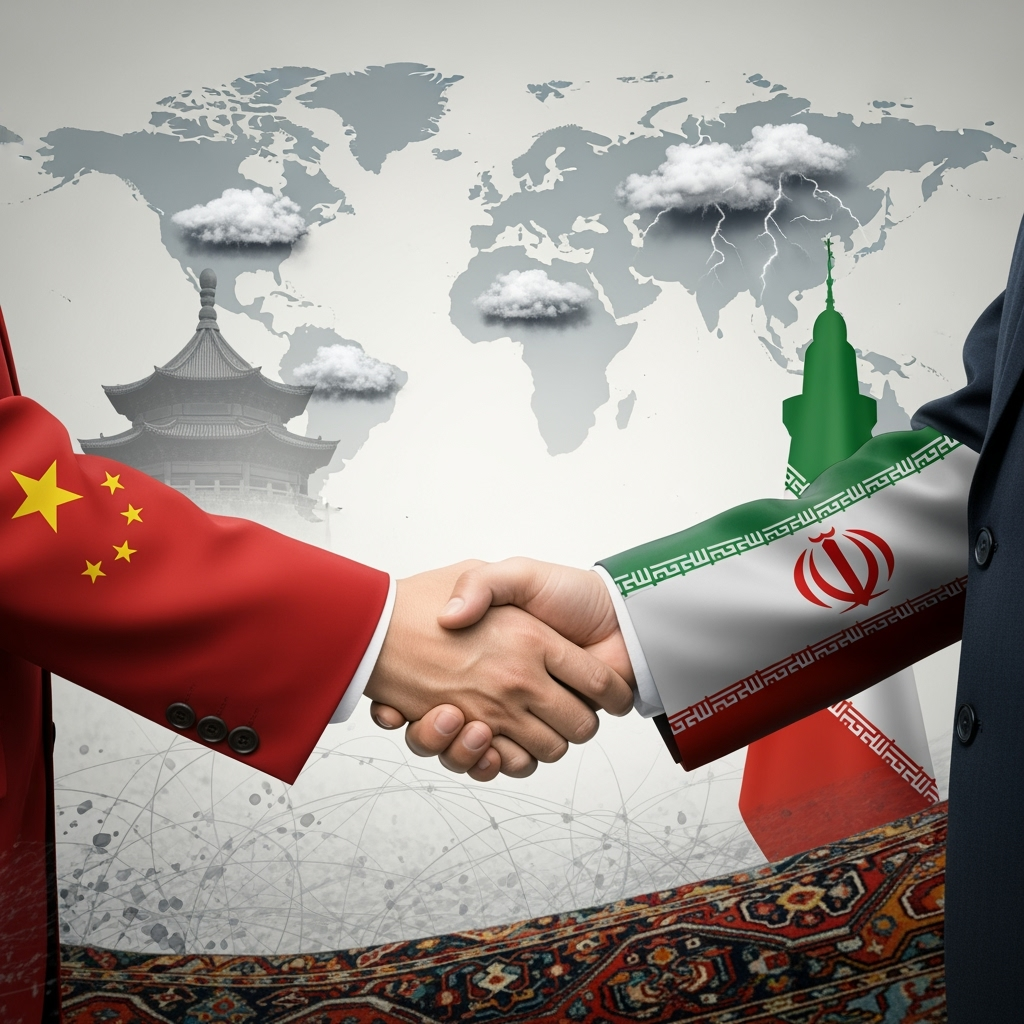 Illustration for: China and Iran Strengthen Ties Amid Global Challenges