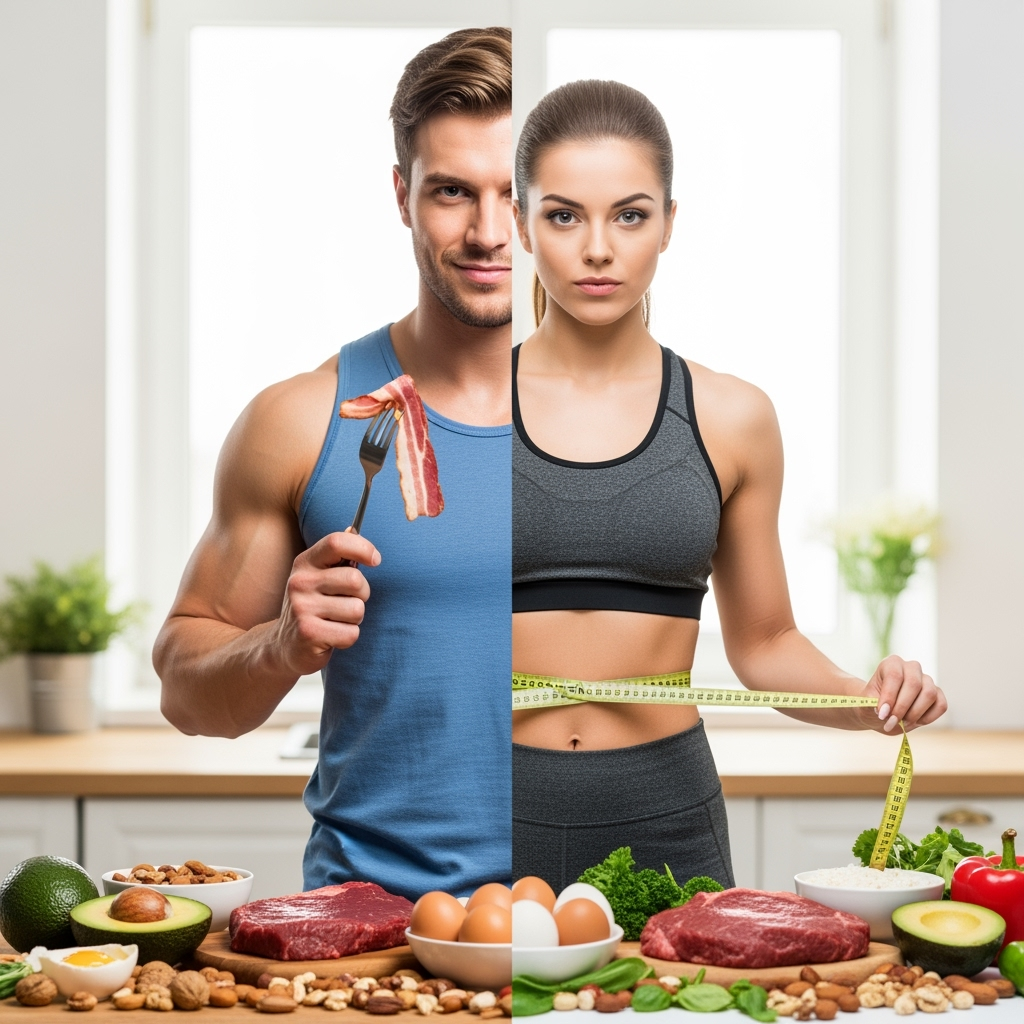 Illustration for: Impact of Keto Diet on Males and Females