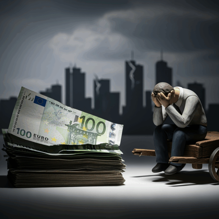 Illustration for: German Economic Challenges and Rising Bankruptcies