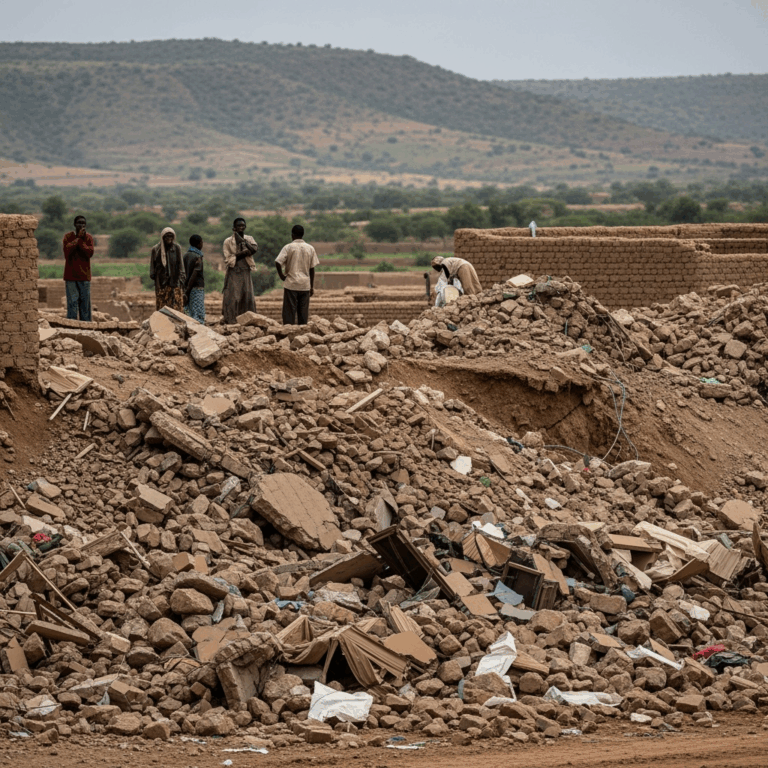 Illustration for: Devastating Landslide in Darfur Claims 1,000 Lives
