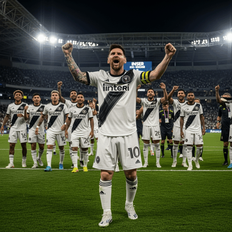 Illustration for: Messi Leads Inter Miami to MLS Playoff Spot
