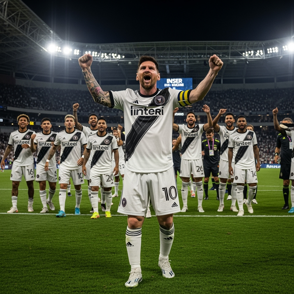 Illustration for: Messi Leads Inter Miami to MLS Playoff Spot