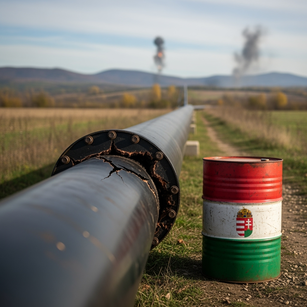 Illustration for: Hungary's Oil Supply Amid Ukrainian Attacks