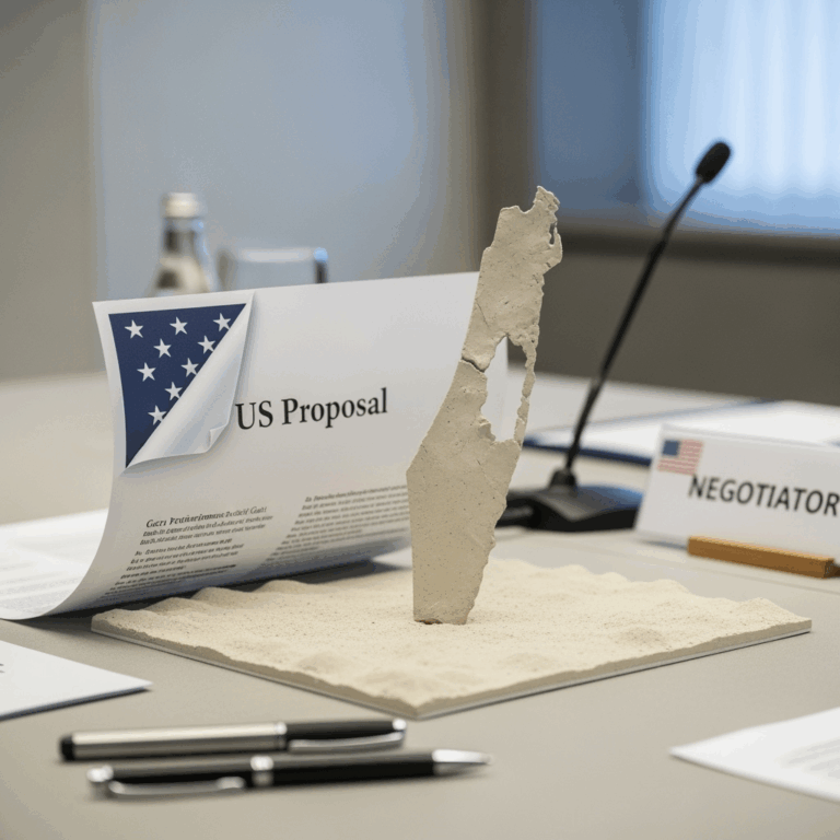 Illustration for: US Proposal for Gaza Prisoner Deal and Ceasefire