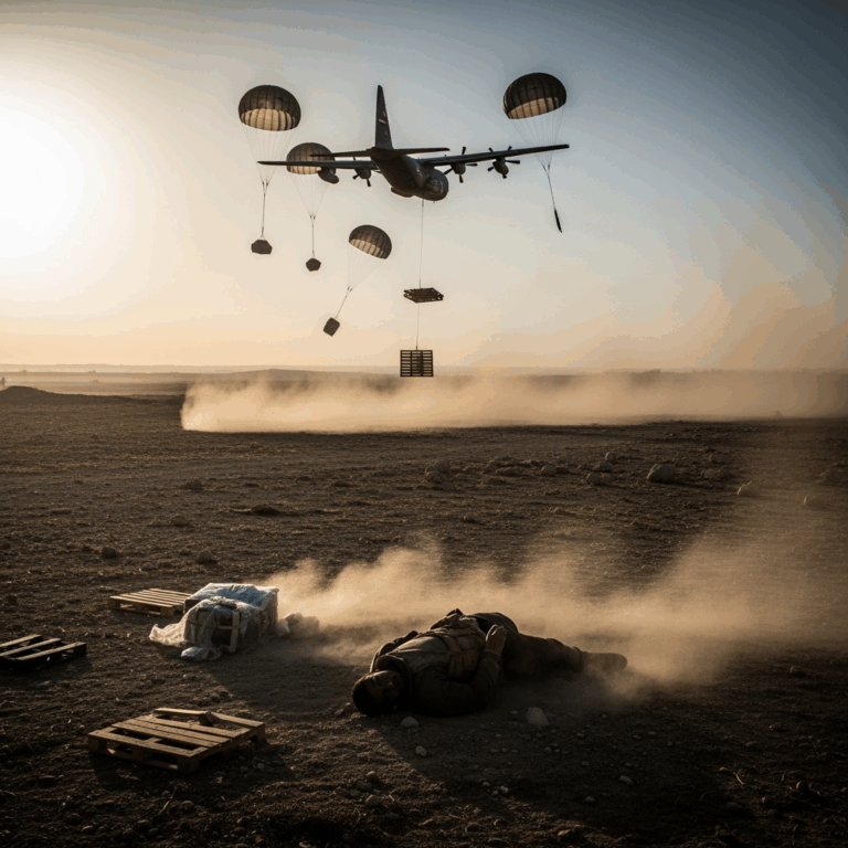 Illustration for: US-led Coalition Airdrop in Syria Kills Ex-Prisoner