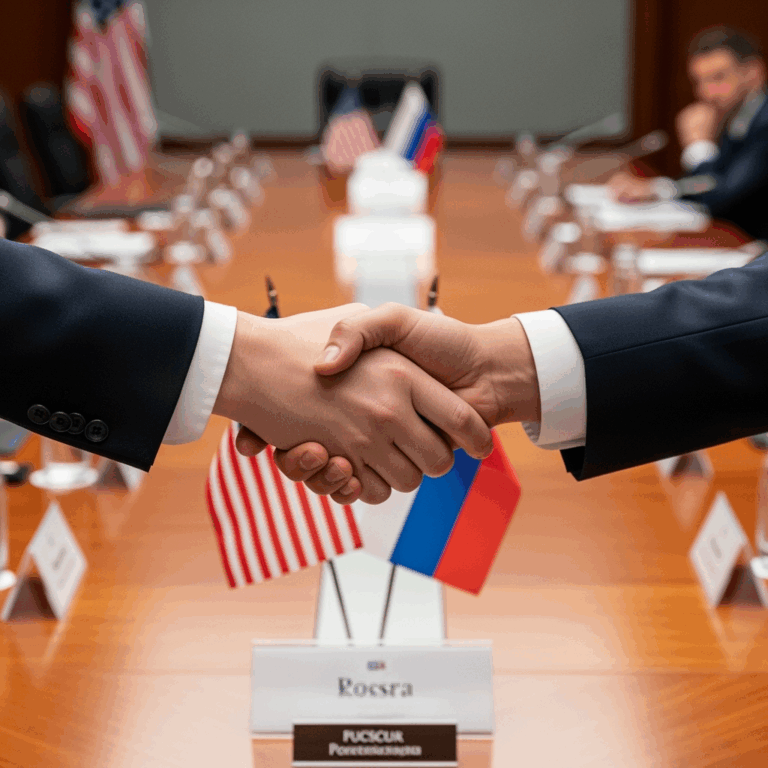 Illustration for: US-Russia Talks on Tensions and Diplomacy