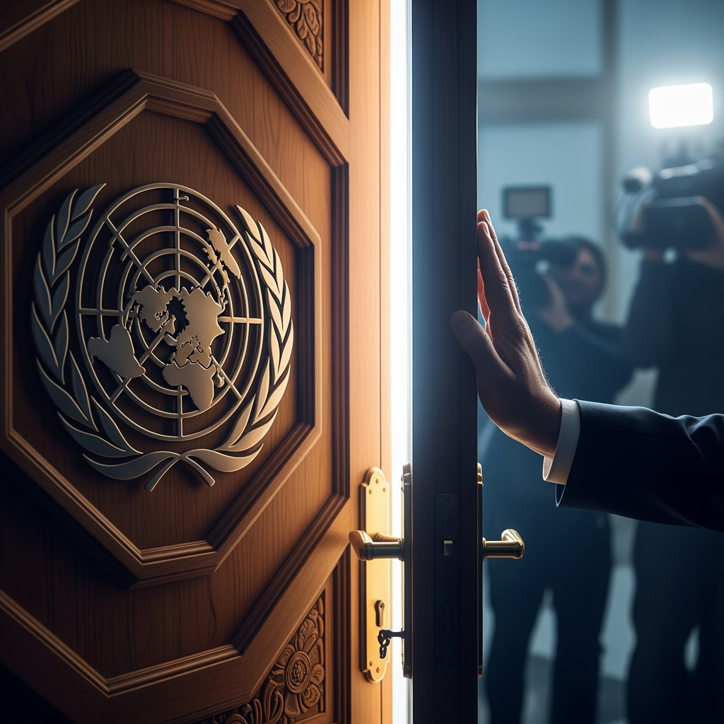 Illustration for: Israel's Unusual Decision on UN Visit