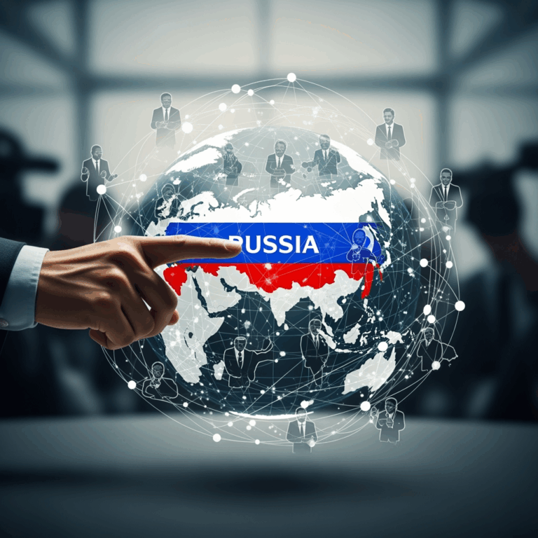 Illustration for: Russia's Role and Influence in Global Politics