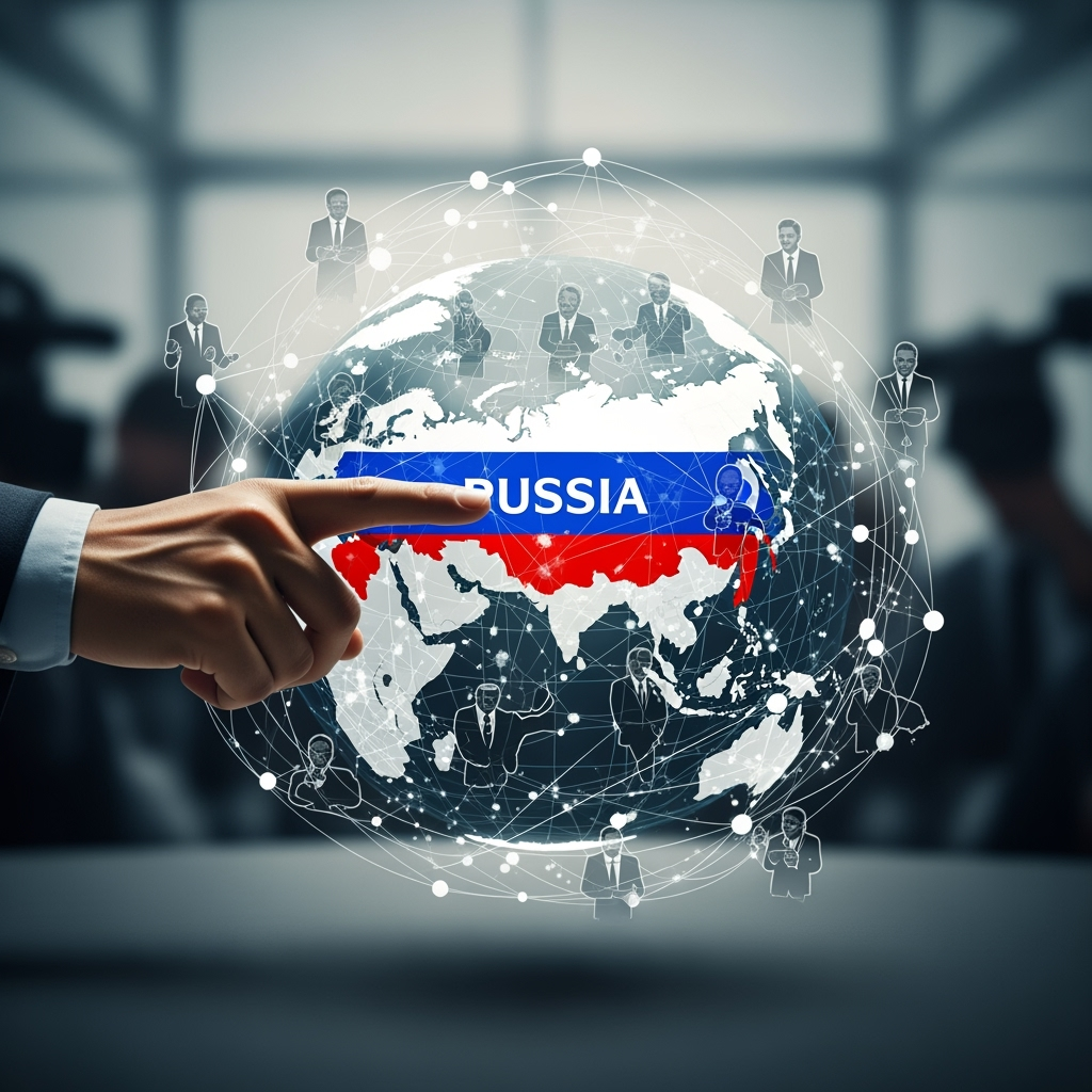 Illustration for: Russia's Role and Influence in Global Politics