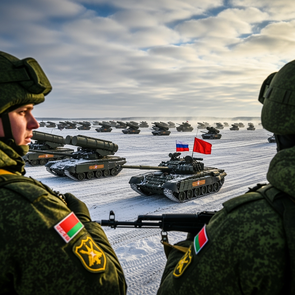 Illustration for: Joint Russian-Belarusian Military Drills Begin