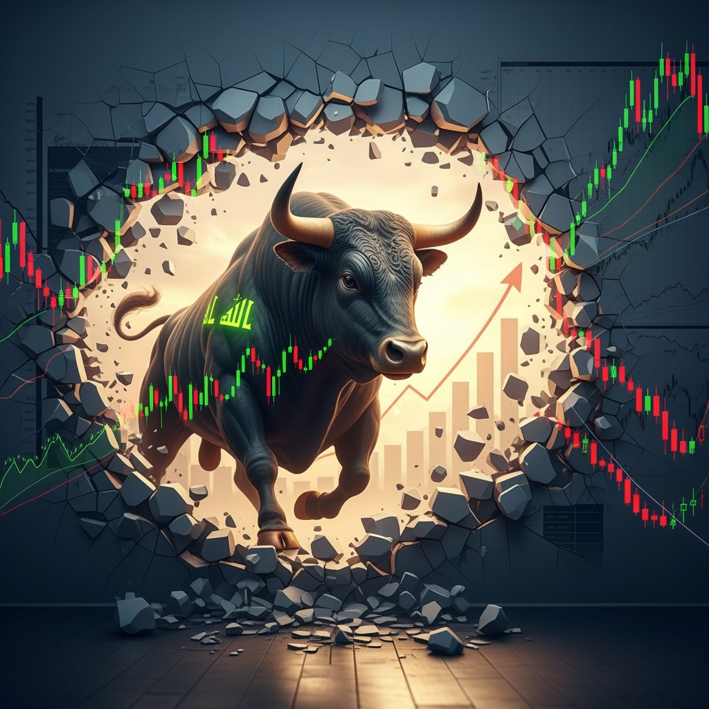 Illustration for: Iraqi Stock Market Surges Amid Regional Declines