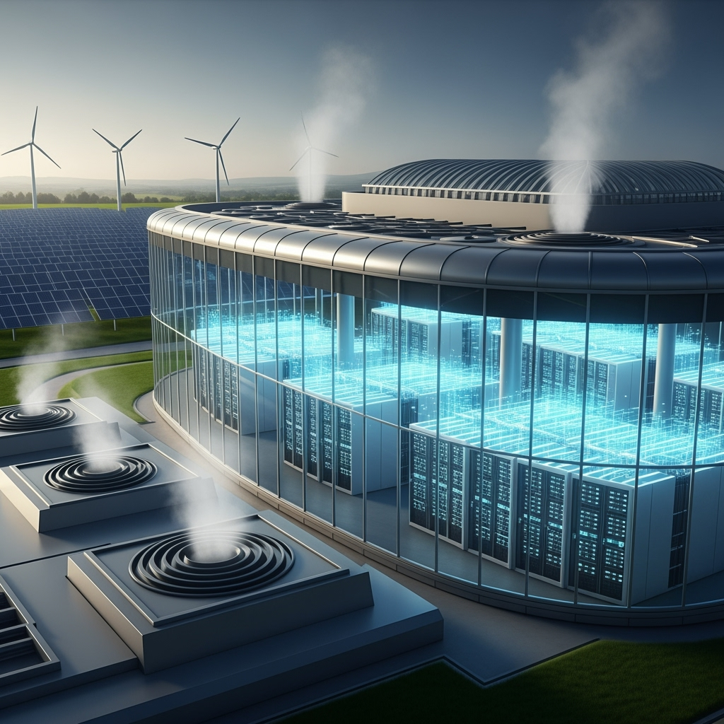Illustration for: The Future of Sustainable Data Centers