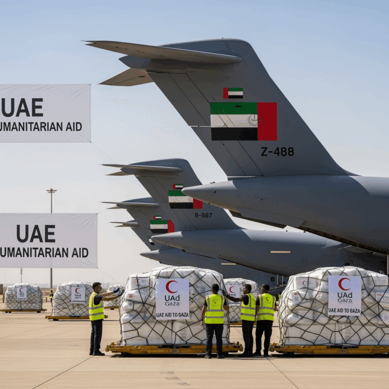 Illustration for: UAE Sends Relief Aid to Gaza