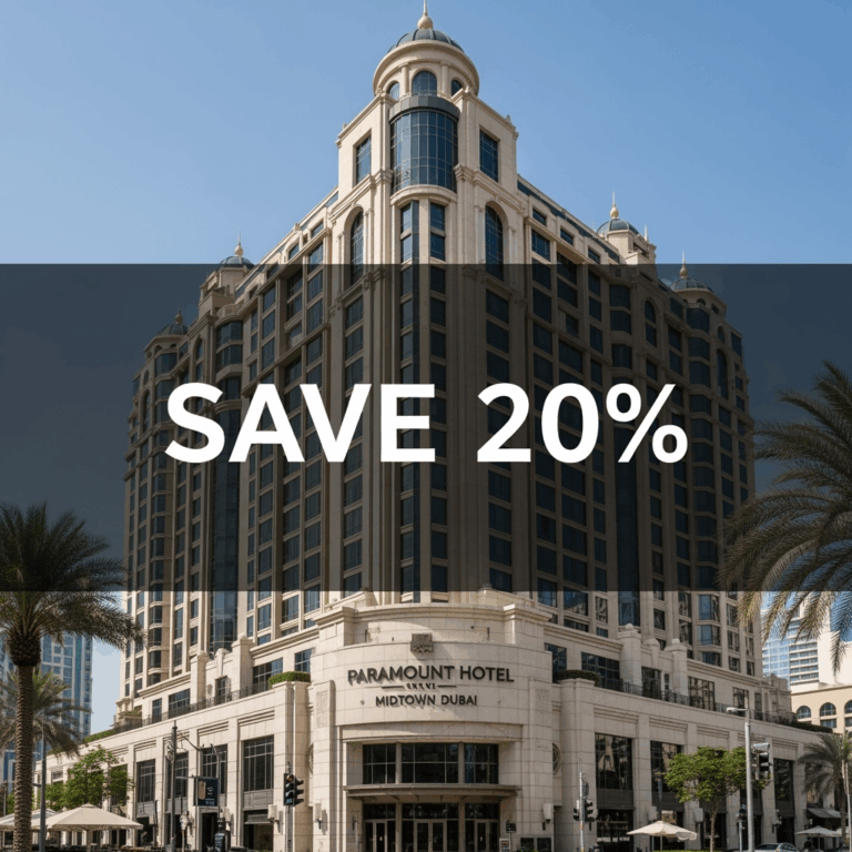 Illustration for: Save 20% at Paramount Hotel Midtown Dubai