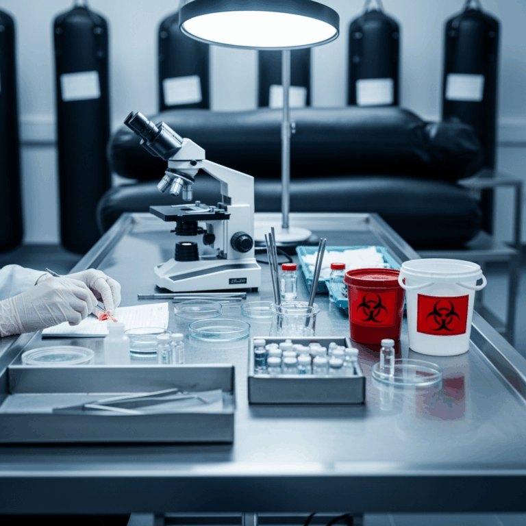 Illustration for: Ukraine's Forensic Labs Overwhelmed Amid Russia Exchanges
