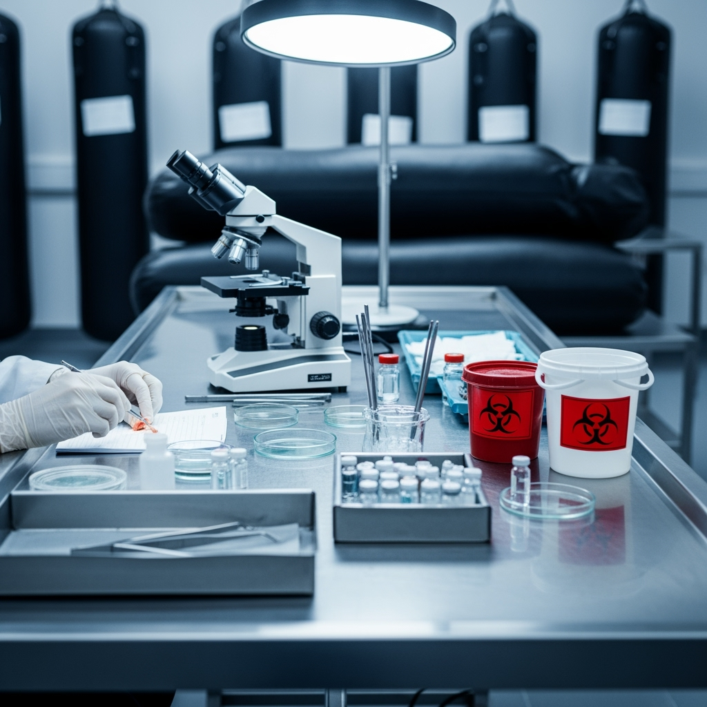 Illustration for: Ukraine's Forensic Labs Overwhelmed Amid Russia Exchanges