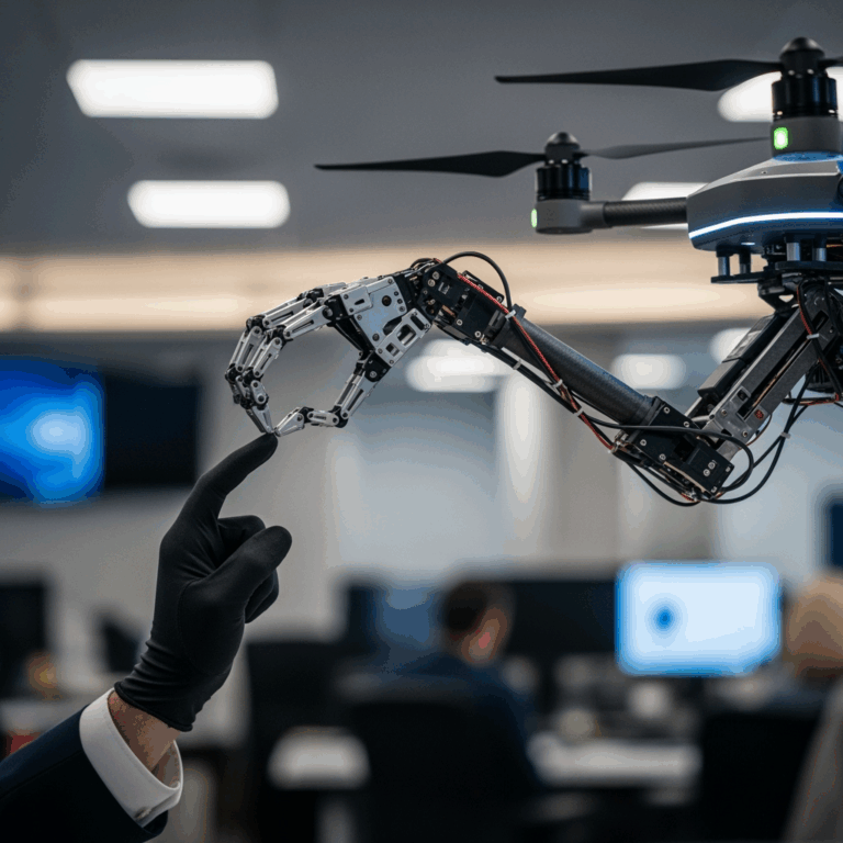 Illustration for: Drone Arm Mimics Human Hand Movements